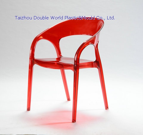 DDW New design acrylic chair molding transparent plastic chair mold