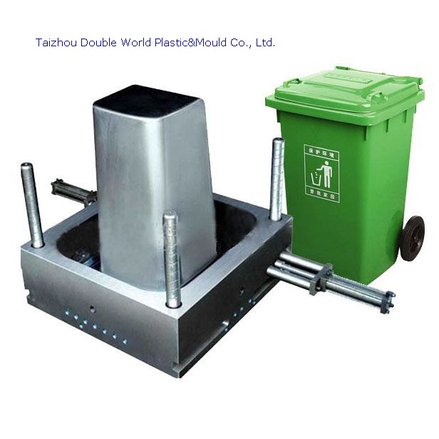 DDW Household Plastic Commodity Mold Plastic Sanitation Trash Bin Mold  TRM001
