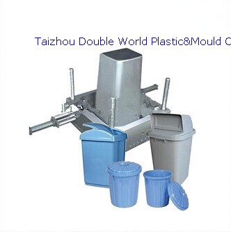 DDW Household Plastic Commodity Mold PlasticTrash Bin Mold  TRM006