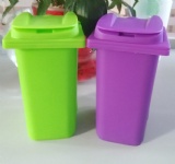 Wholesale Plastic Mini Desktop Wheelie Bin & Plastic Trash Recycling Mini Storage Bin